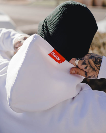 Red In The Streets Pullover Hoodie - White