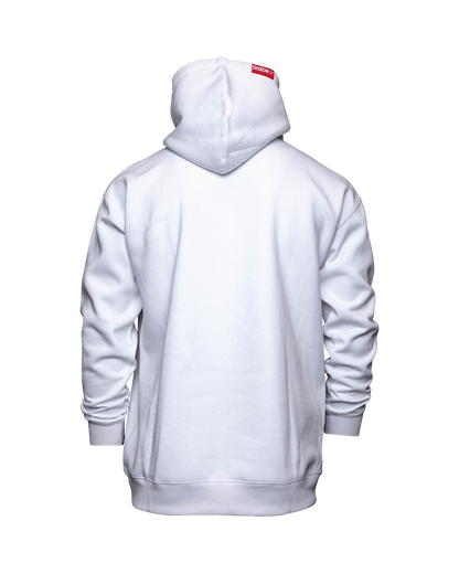 Red In The Streets Pullover Hoodie - White