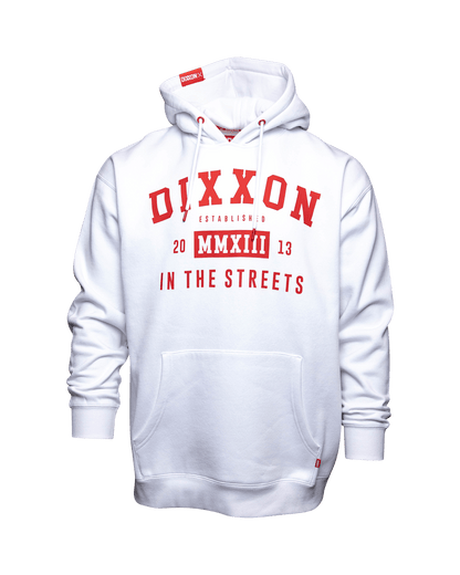 Red In The Streets Pullover Hoodie - White