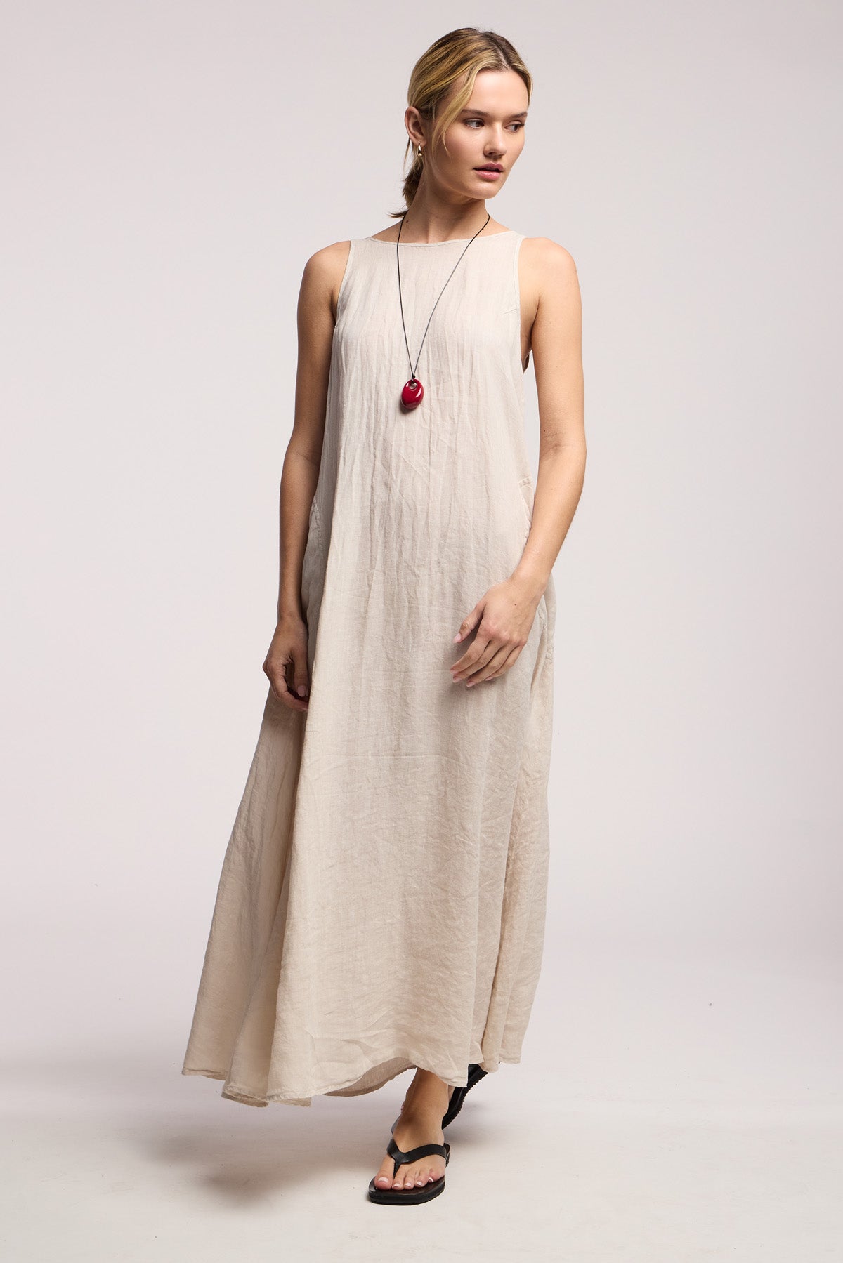 RETA LINEN DRESS