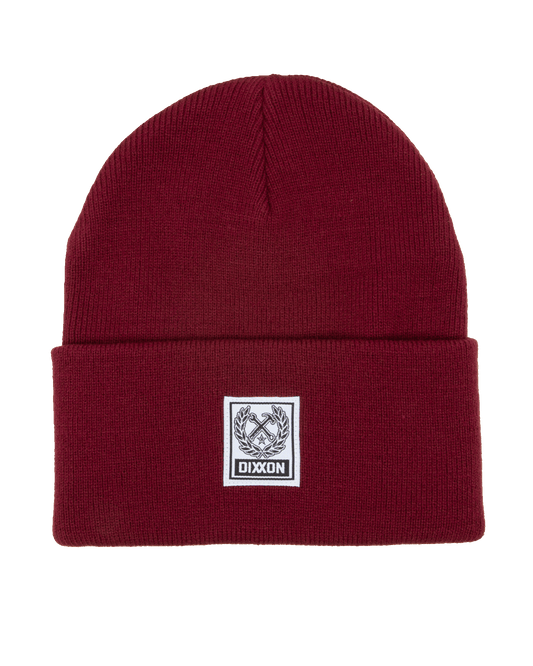 Ribbed Beanie - Maroon