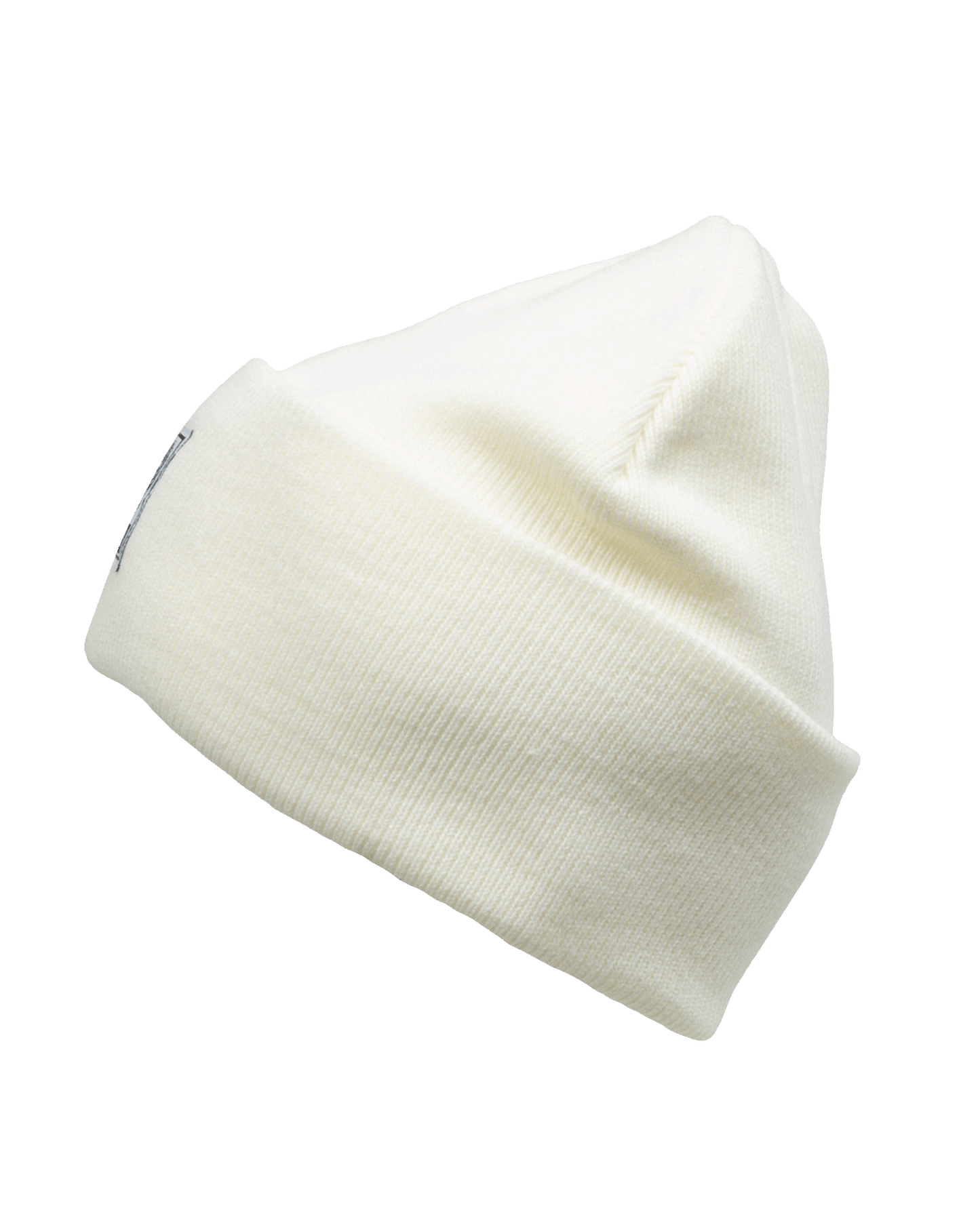 Ribbed Beanie - White