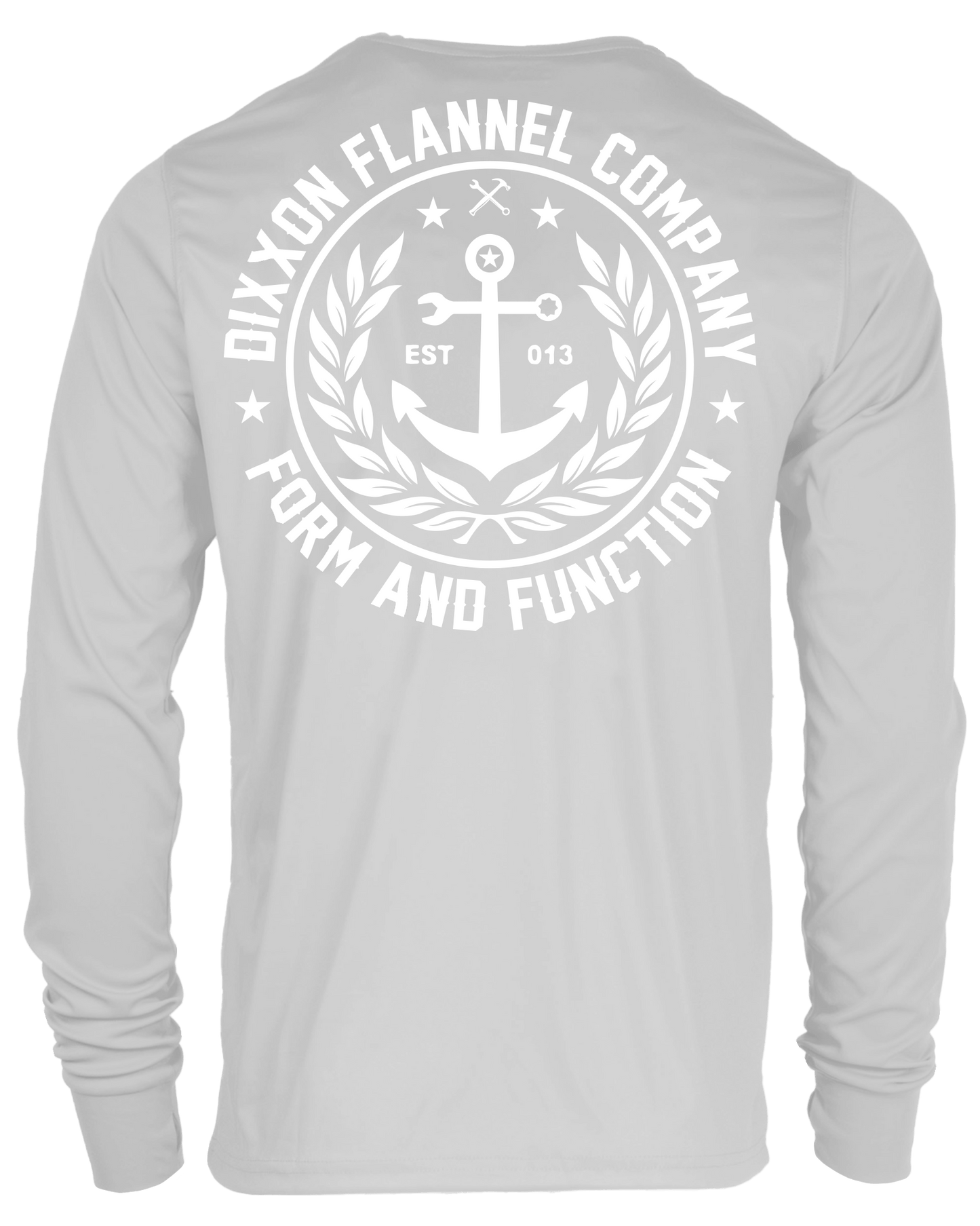 Salty Crest UV Long Sleeve T-Shirt - Gray