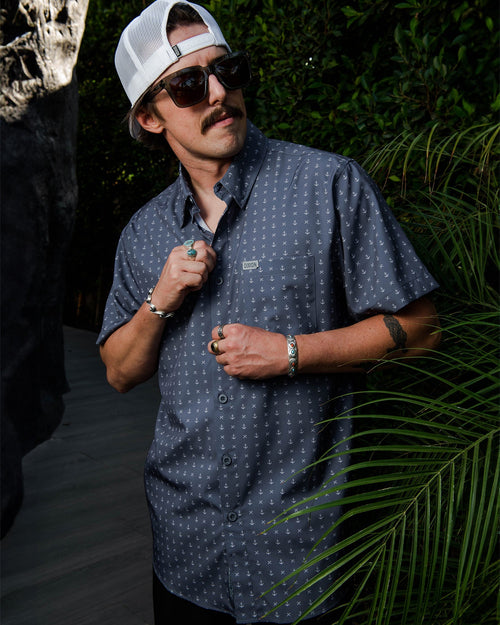 Salty Dog Party Shirt - Gray & White