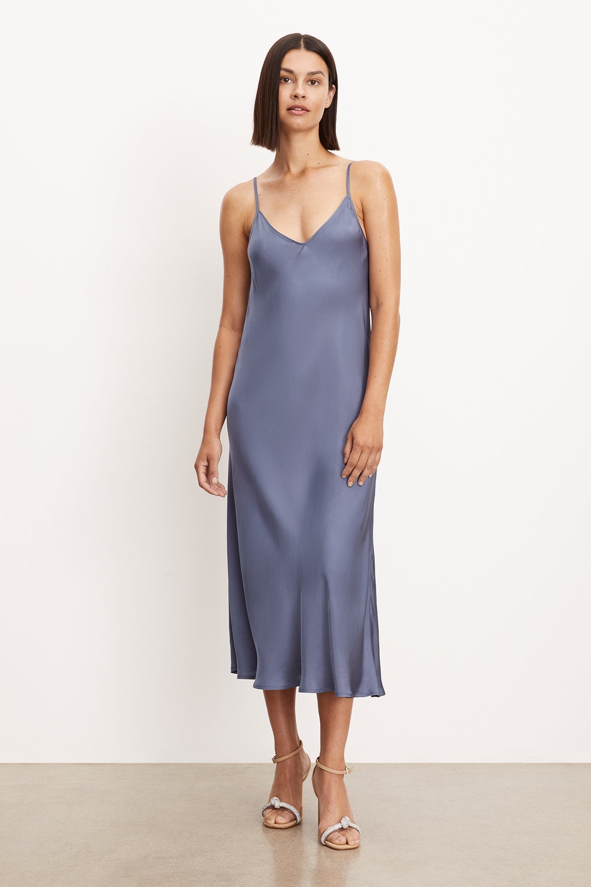 POPPY SATIN SLIP DRESS