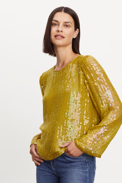 EVIE SEQUIN TOP