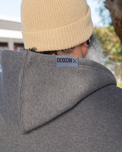 Sherpa Lined Zip Up Hoodie - Heather Charcoal
