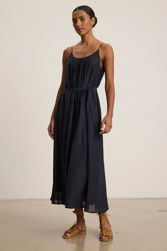 AVERY SILK COTTON VOILE DRESS