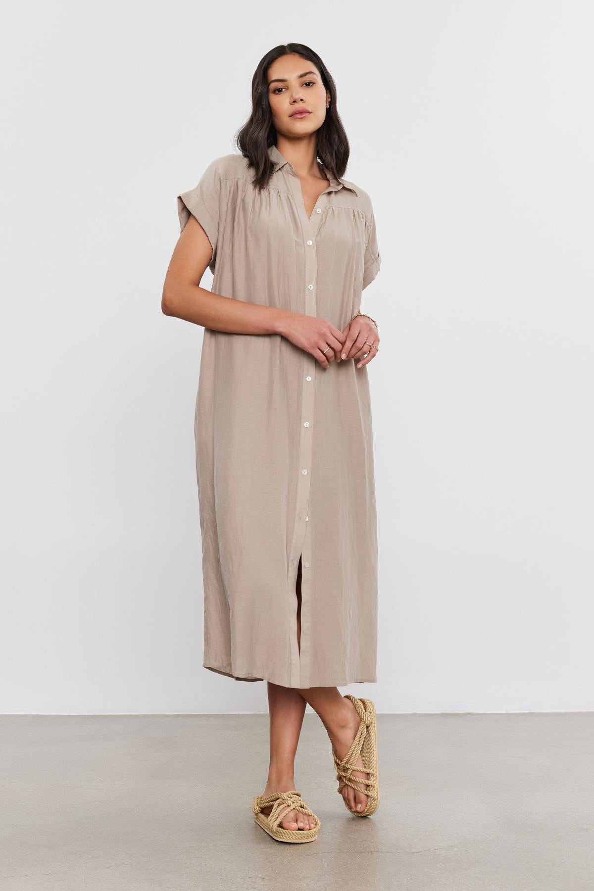 MARLA SILK COTTON VOILE DRESS
