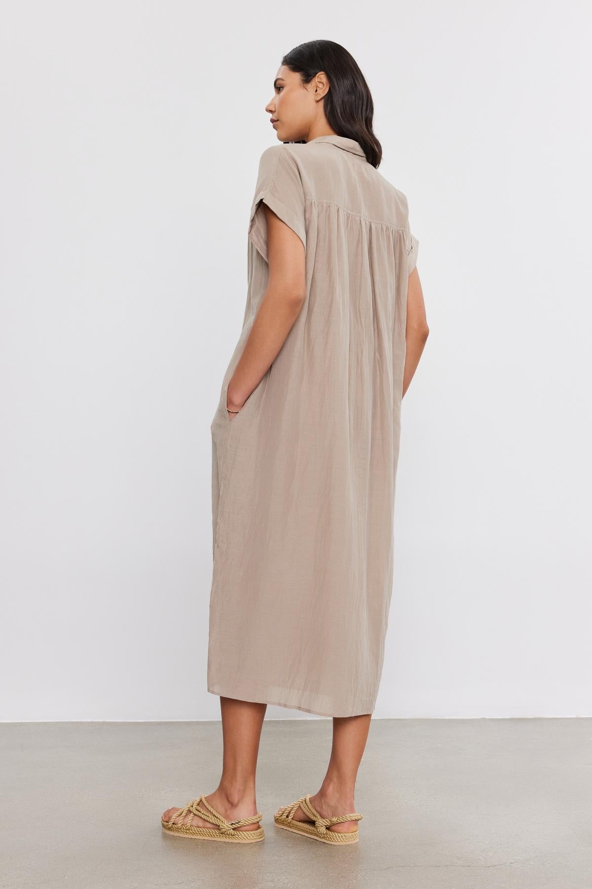 MARLA SILK COTTON VOILE DRESS