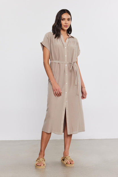 MARLA SILK COTTON VOILE DRESS