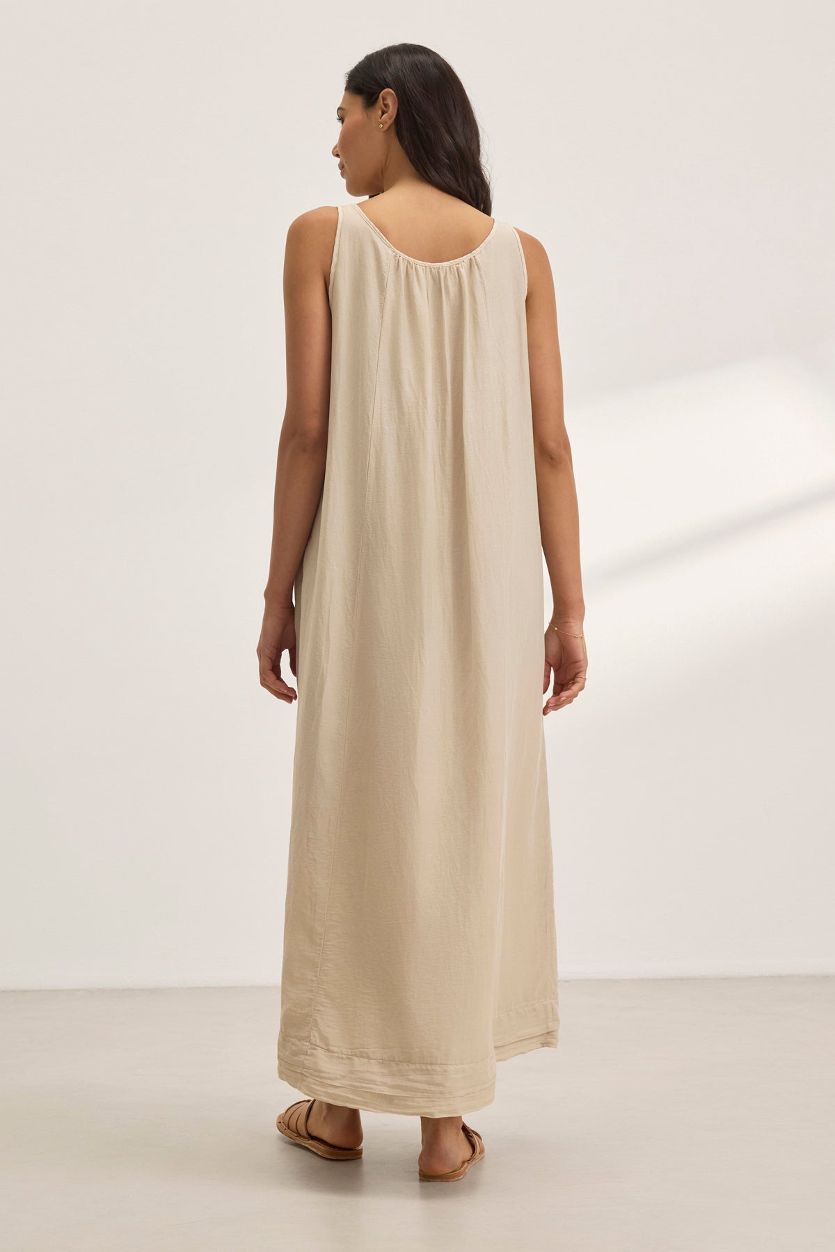 BAYOU SILK COTTON VOILE DRESS