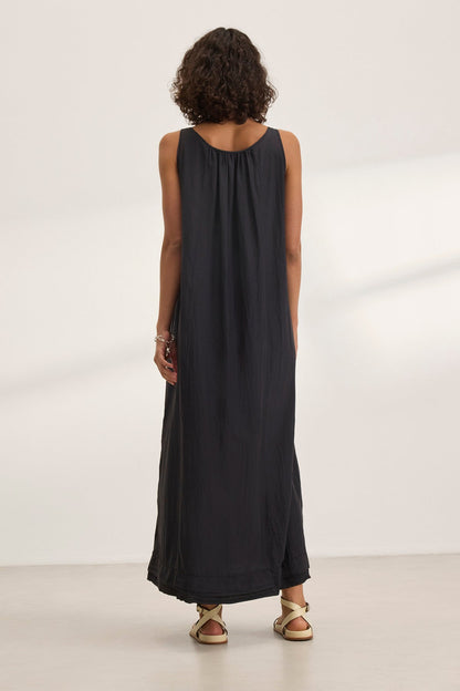 BAYOU SILK COTTON VOILE DRESS