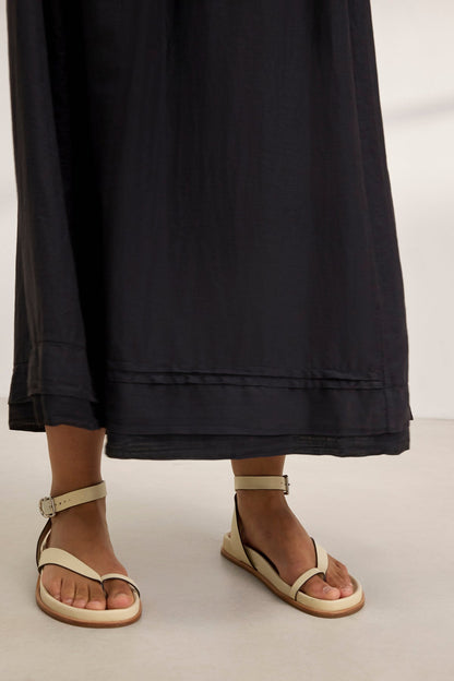 BAYOU SILK COTTON VOILE DRESS