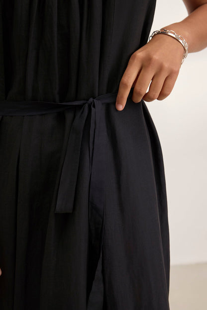 BAYOU SILK COTTON VOILE DRESS