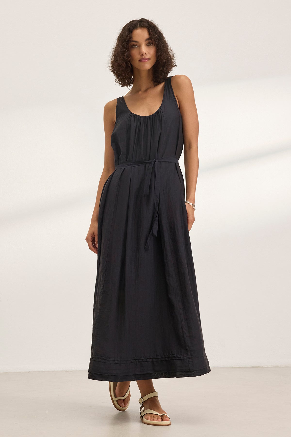 BAYOU SILK COTTON VOILE DRESS