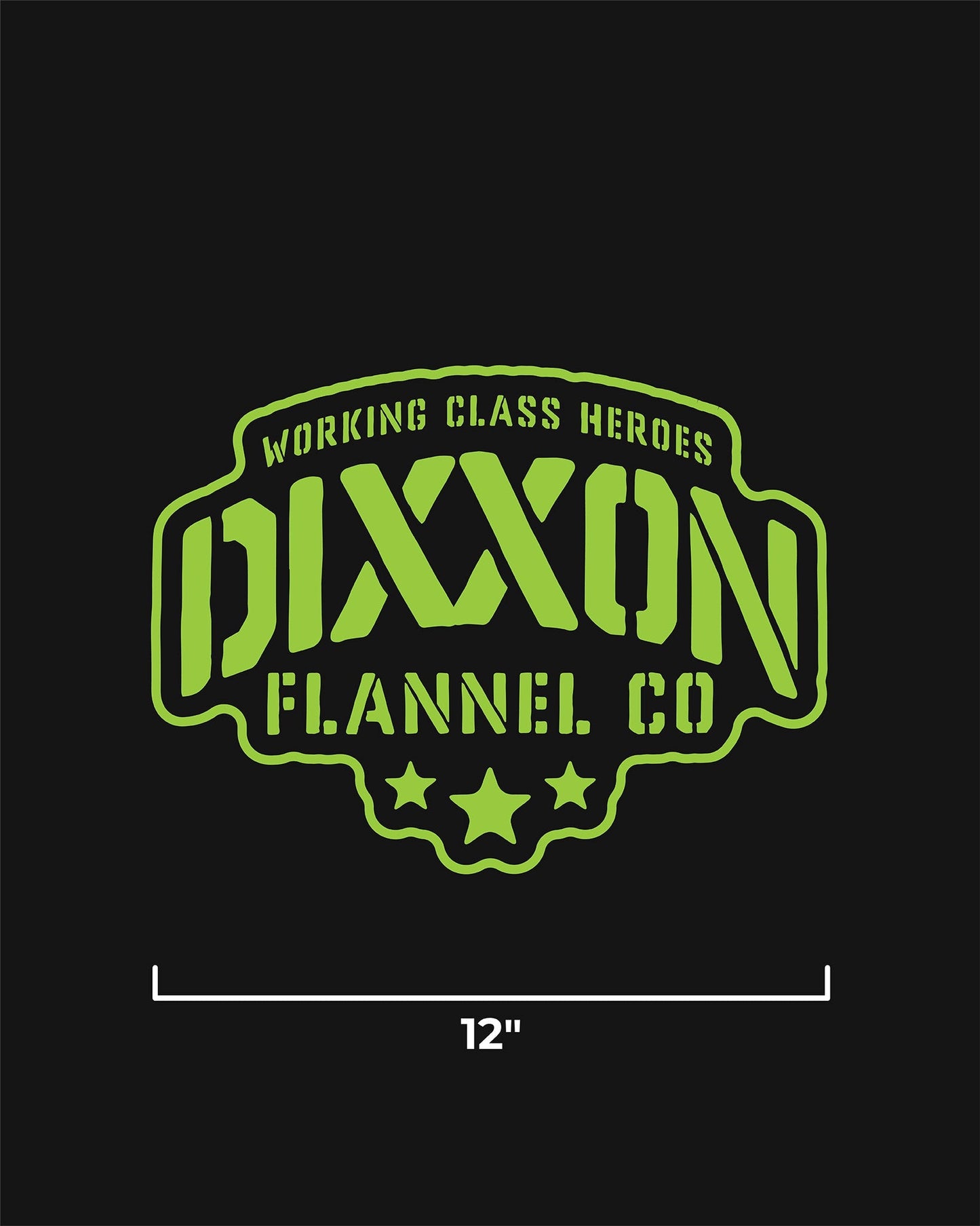 Stencil 12" Die Cut Sticker