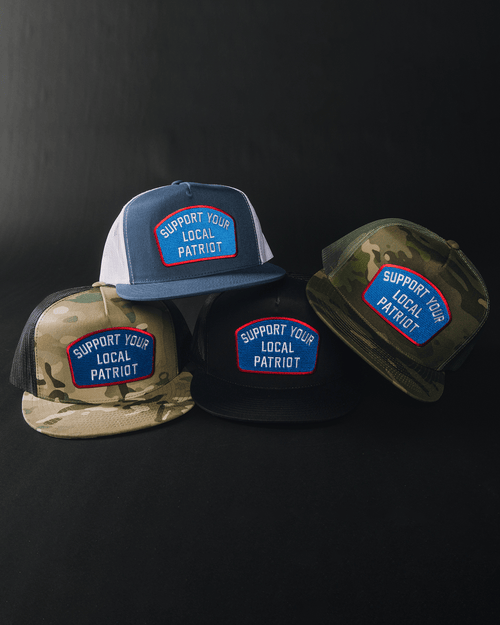 Support Your Local Patriot Flat Bill Trucker Snapback