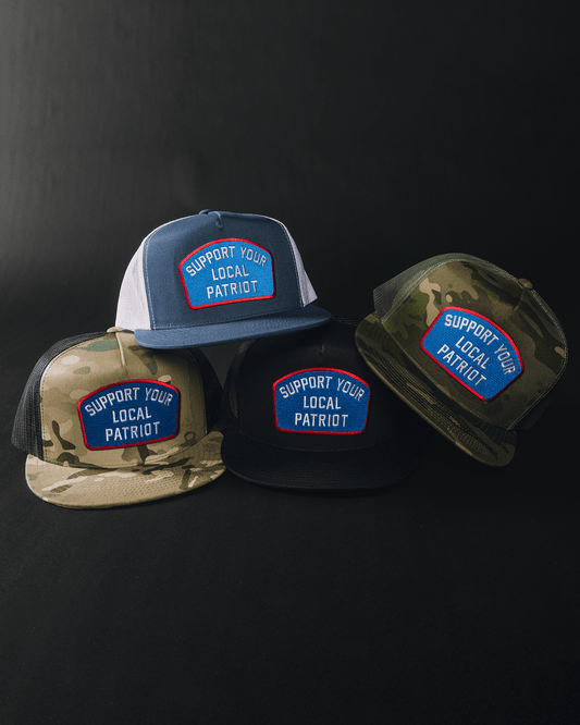 Support Your Local Patriot Flat Bill Trucker Snapback
