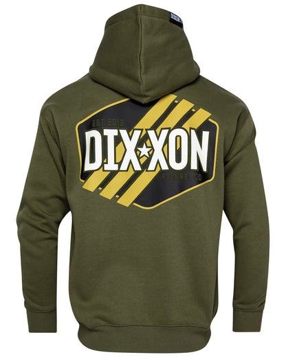 Tactical Badge Zip Up Hoodie - O.D. Green