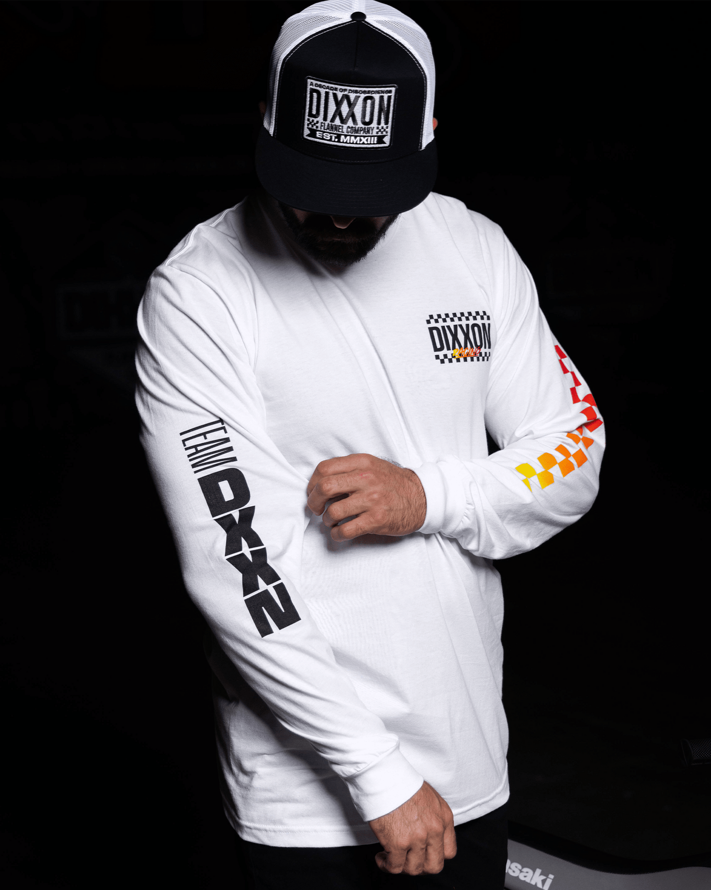 Team Racing Long Sleeve T-Shirt - White