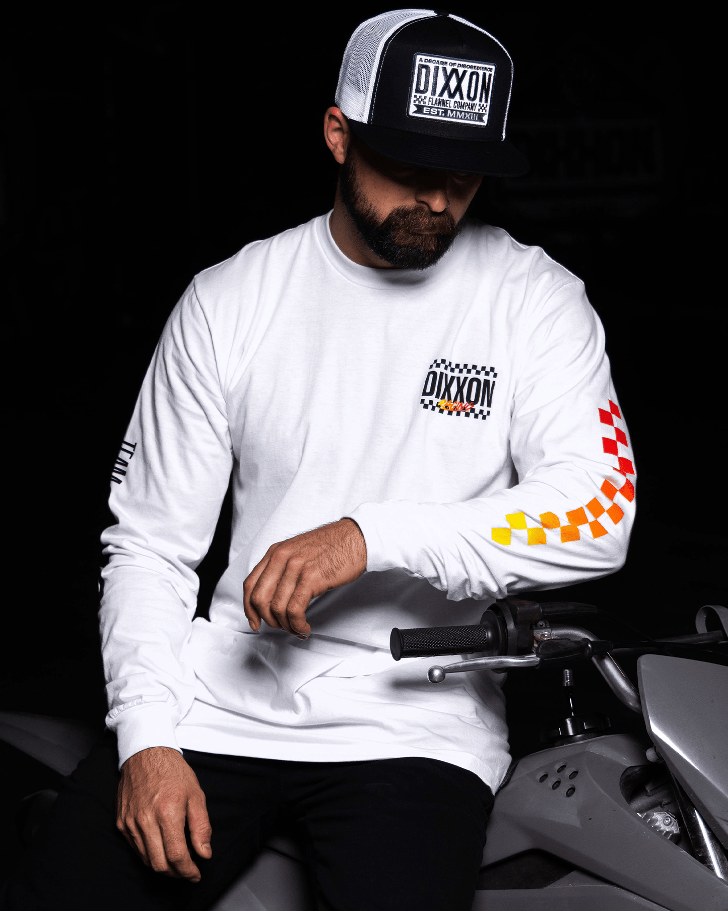 Team Racing Long Sleeve T-Shirt - White
