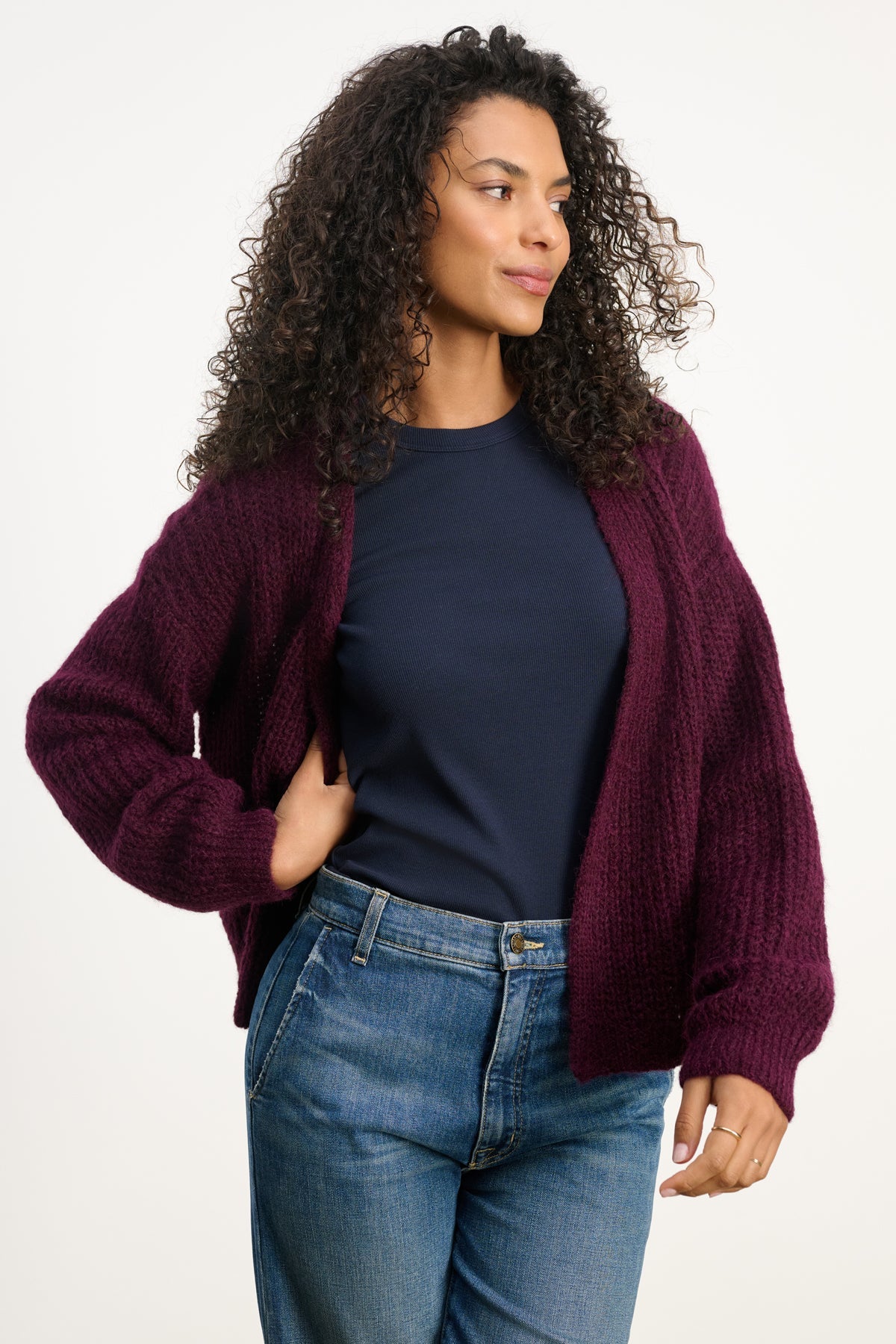 RANYA ALPACA CARDIGAN