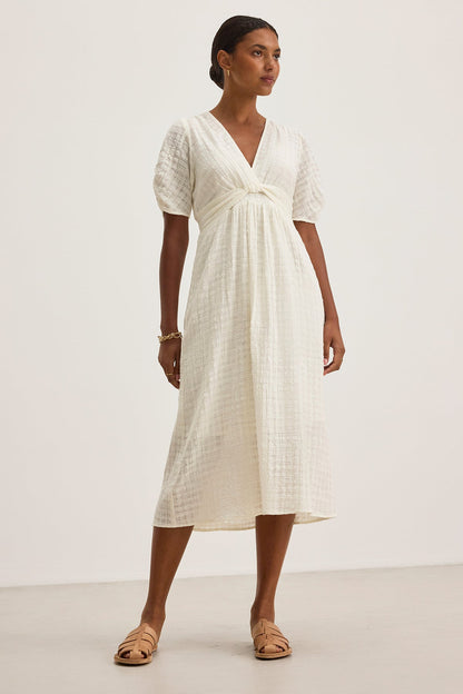 ELOISE TEXTURED COTTON GAUZE DRESS