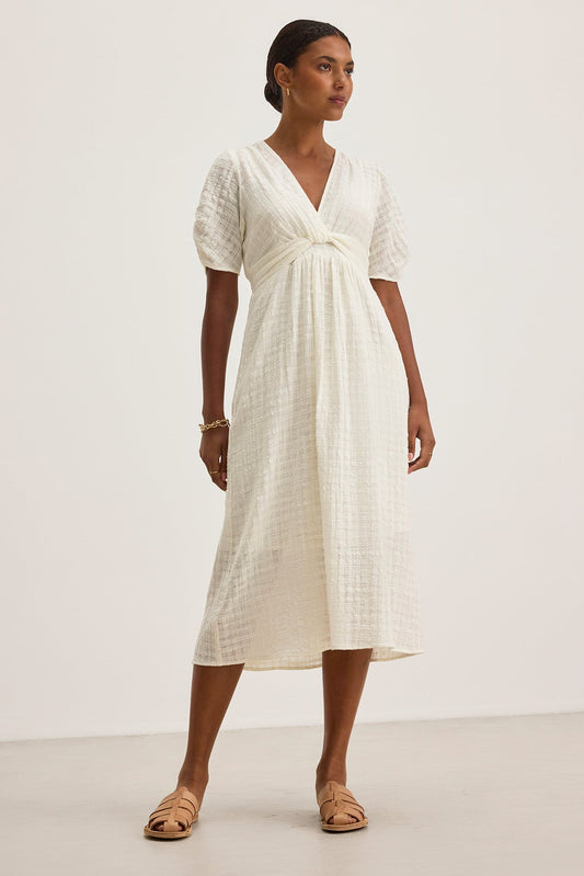 ELOISE TEXTURED COTTON GAUZE DRESS