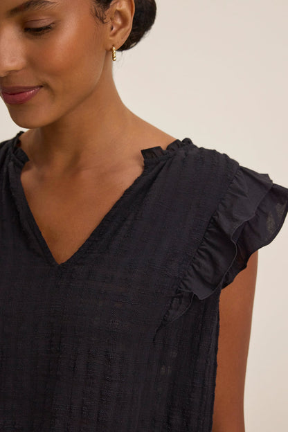 EVA TEXTURED COTTON GAUZE TOP
