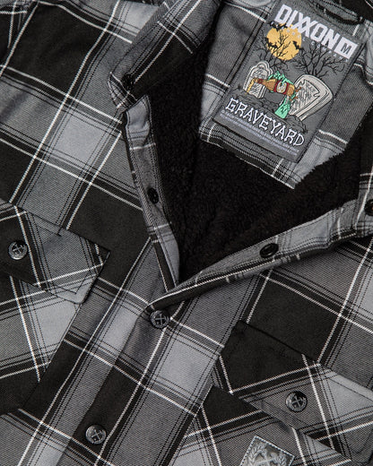 The Graveyard Sherpa Lined Flannel Jacket