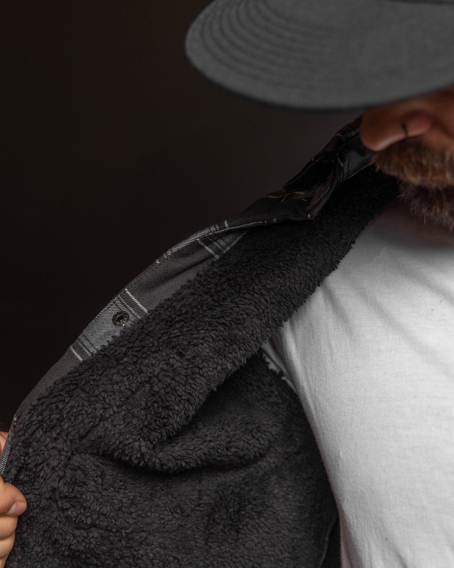 The Graveyard Sherpa Lined Flannel Jacket