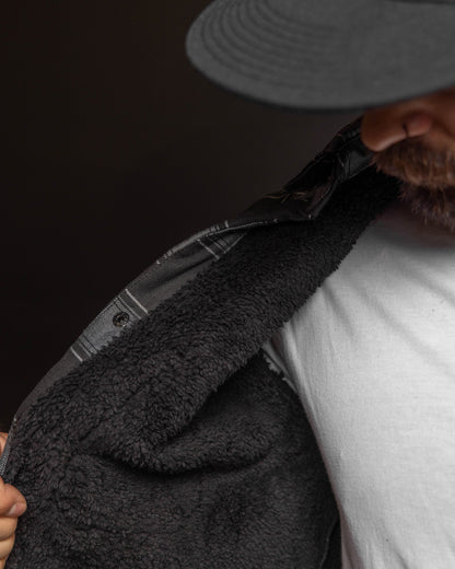 The Graveyard Sherpa Lined Flannel Jacket