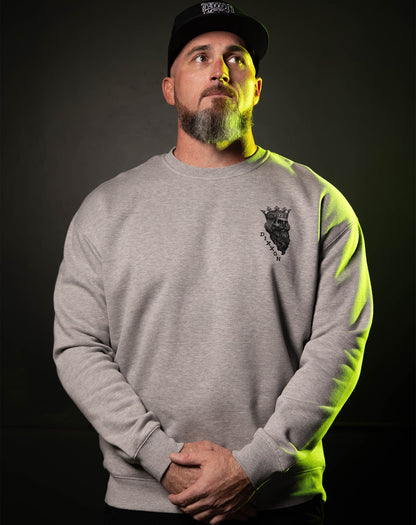 The King Crewneck Sweatshirt - Heather Gray