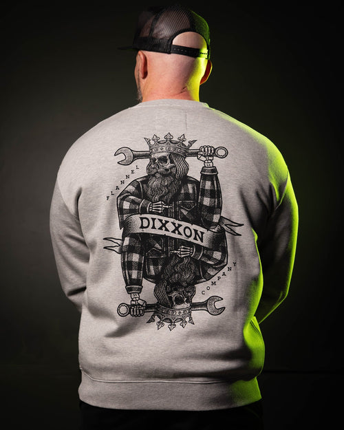 The King Crewneck Sweatshirt - Heather Gray