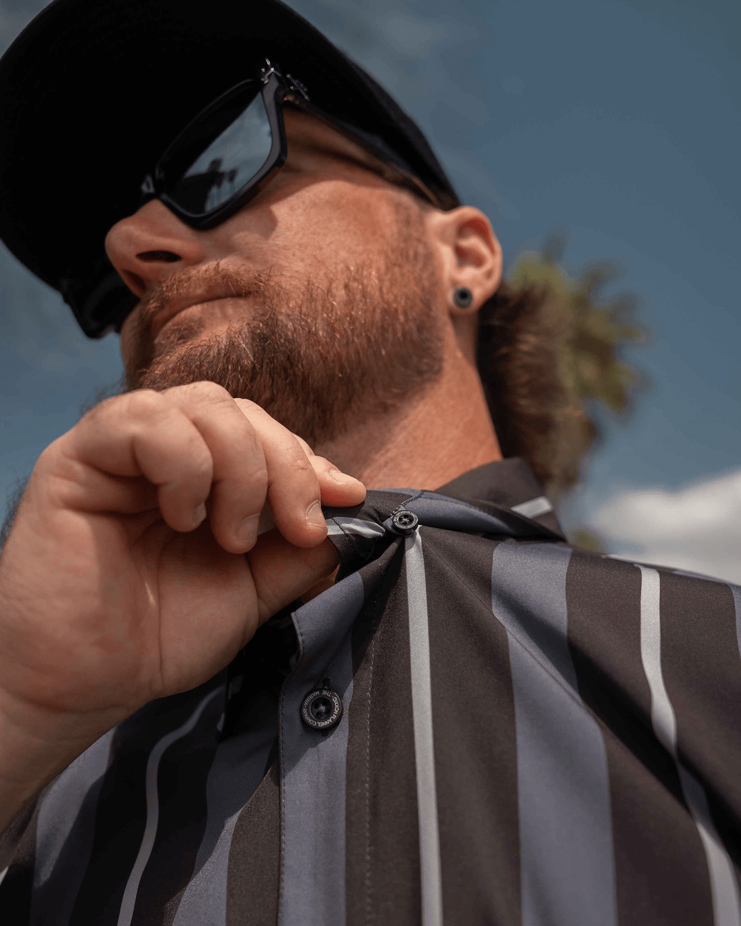 The Marina Party Shirt - Gray & Black