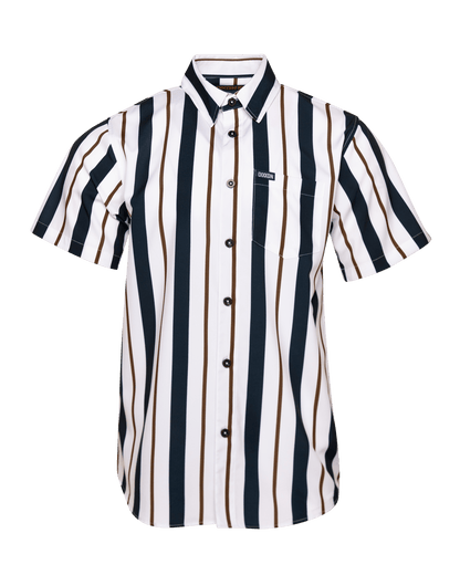 The Marina Party Shirt - Navy & White