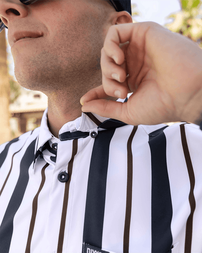 The Marina Party Shirt - Navy & White