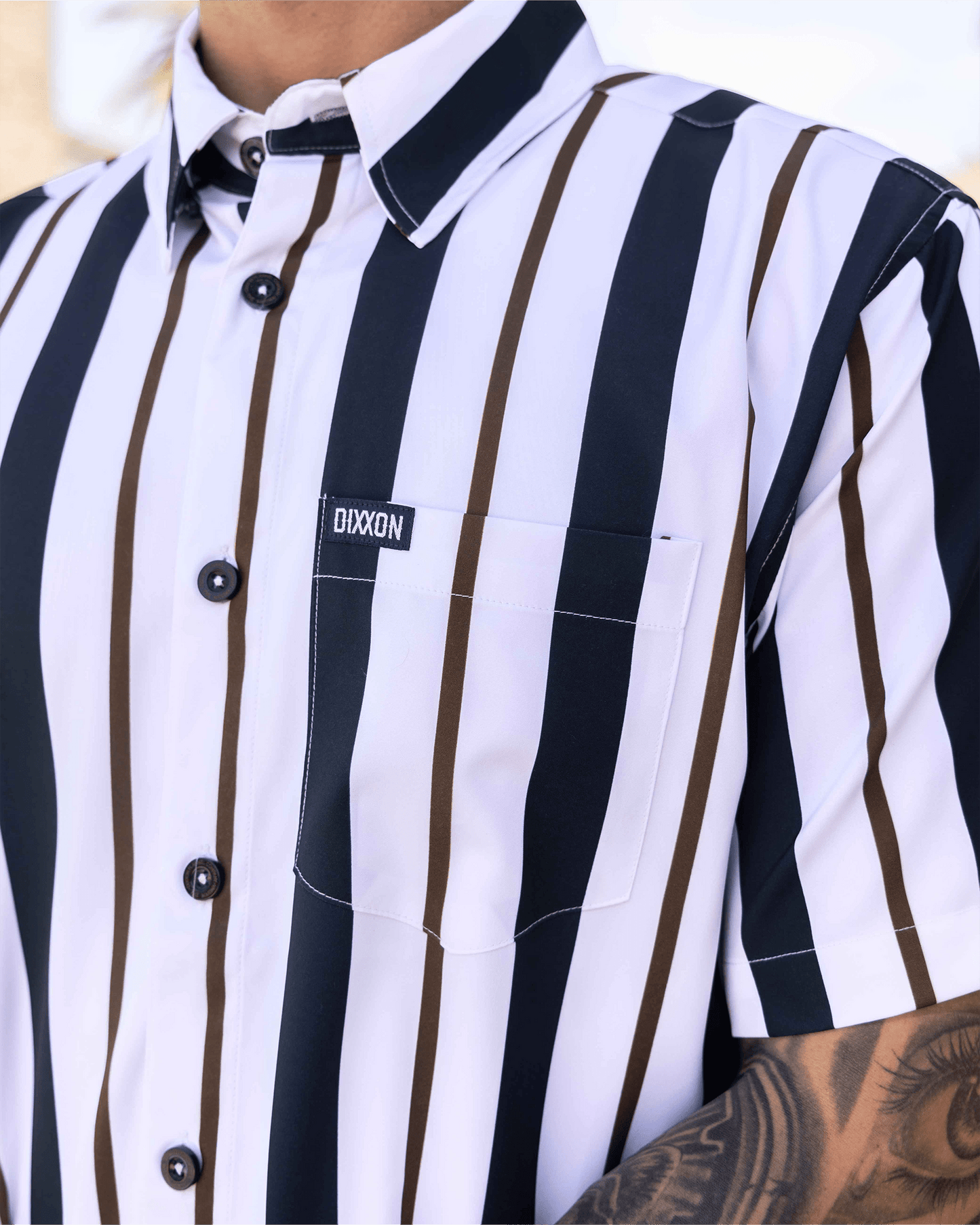 The Marina Party Shirt - Navy & White