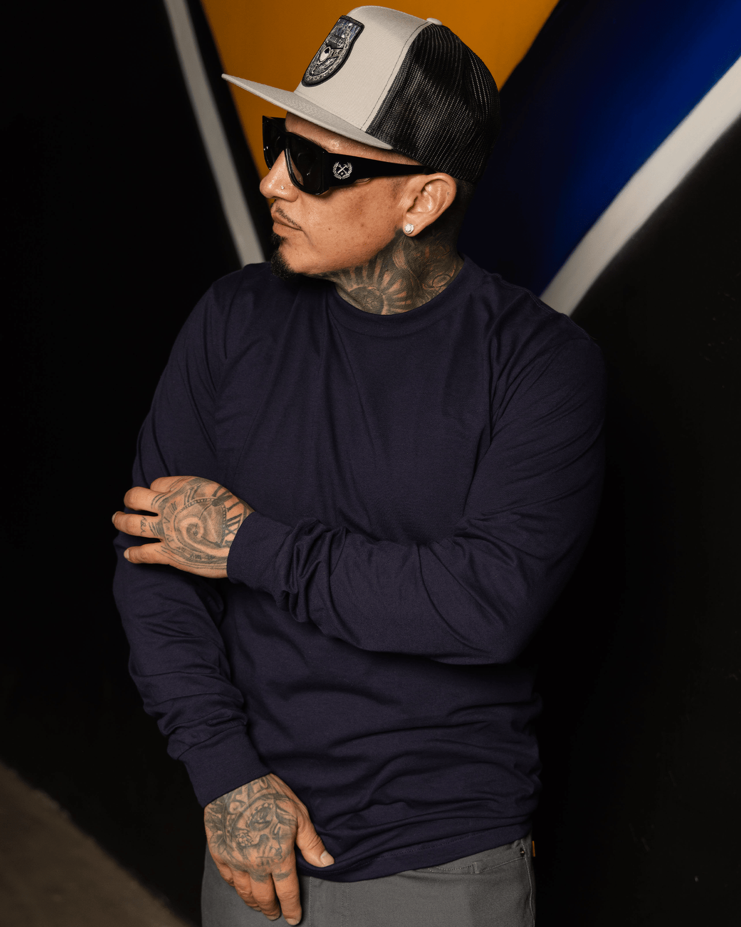 The Perfect Long Sleeve Tee - Navy Blue