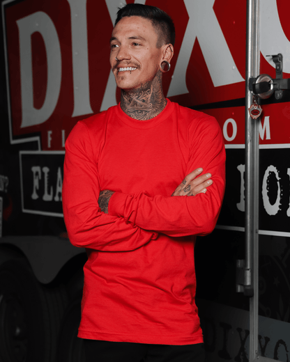 The Perfect Long Sleeve Tee - Red
