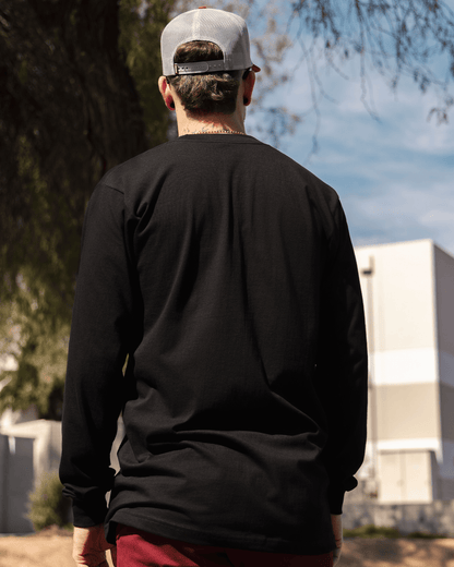 The Perfect Pocket Long Sleeve Tee - Black