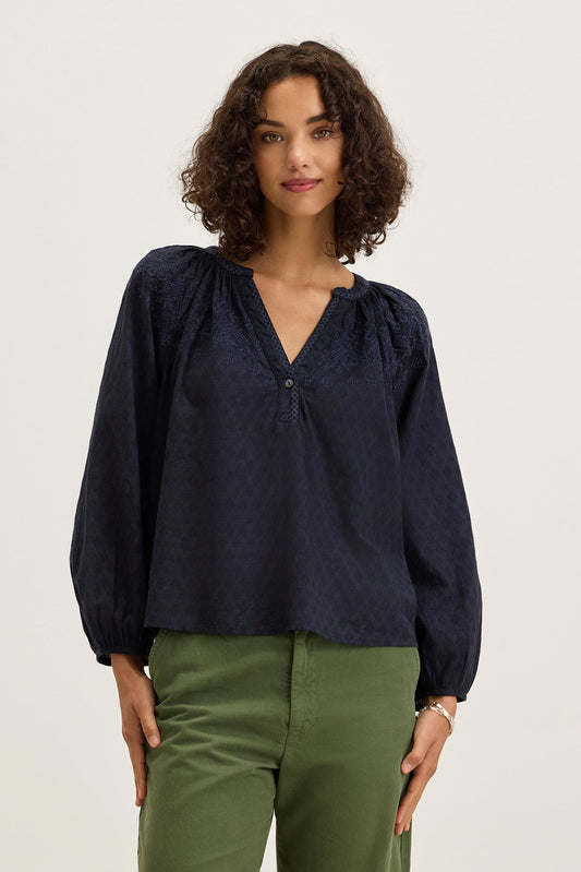 CARINA EMBROIDERED TOP