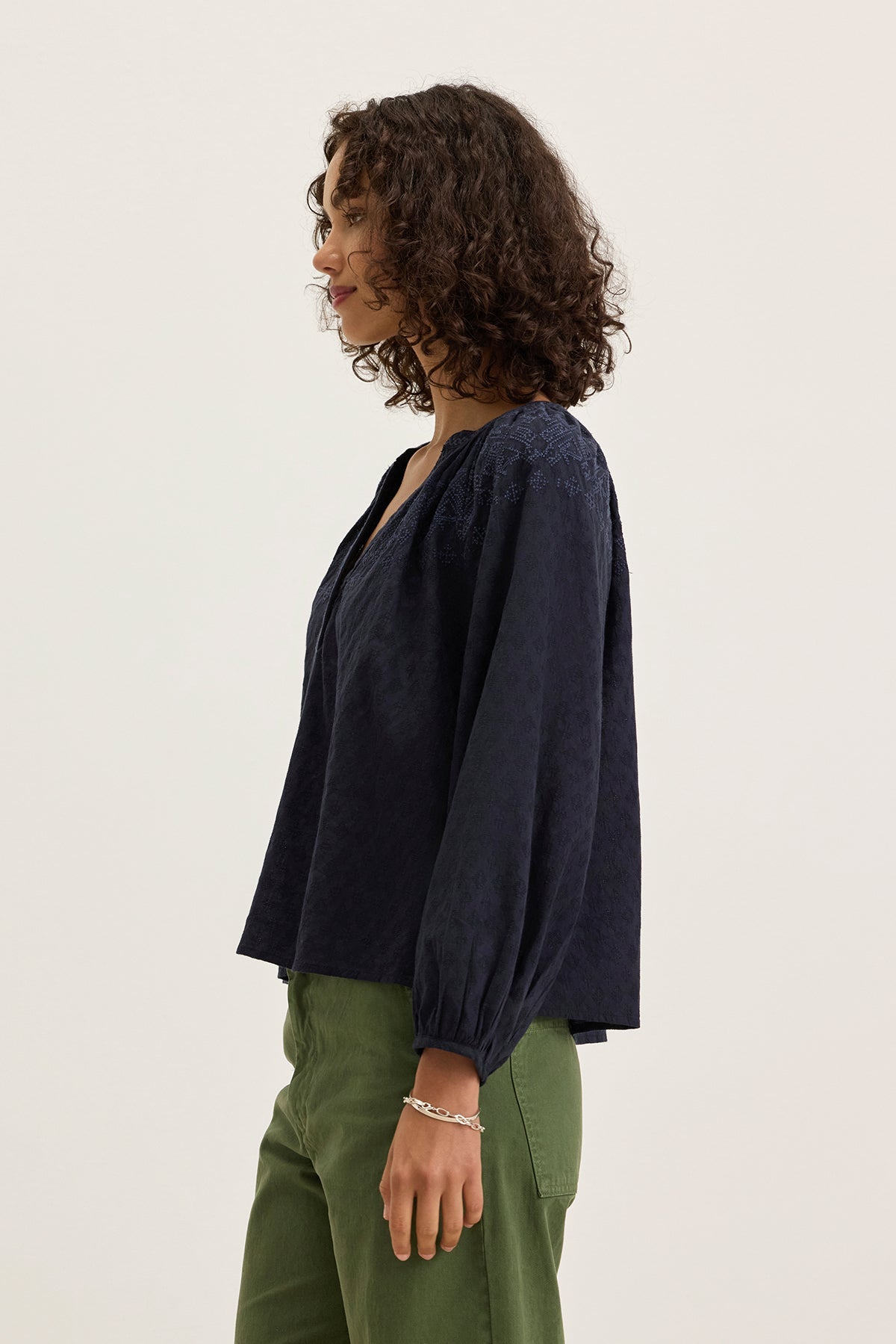 CARINA EMBROIDERED TOP