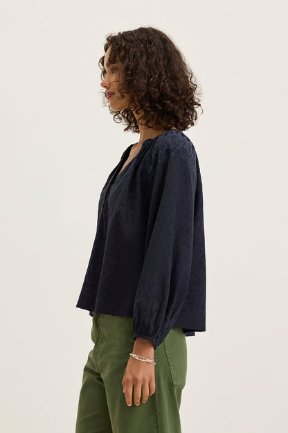 CARINA EMBROIDERED TOP