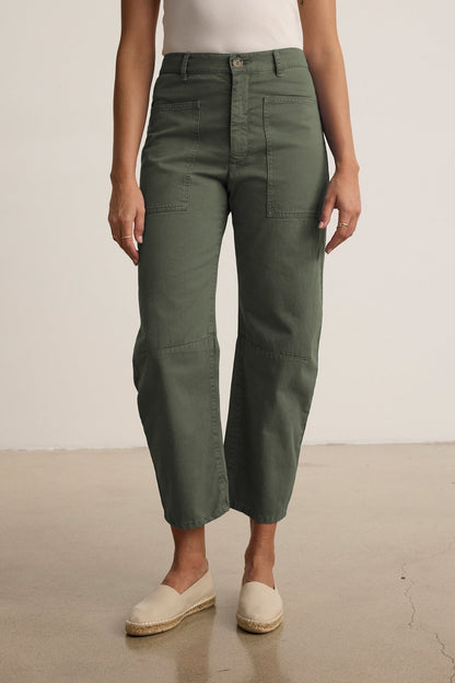 BRYLIE SANDED TWILL UTILITY PANT