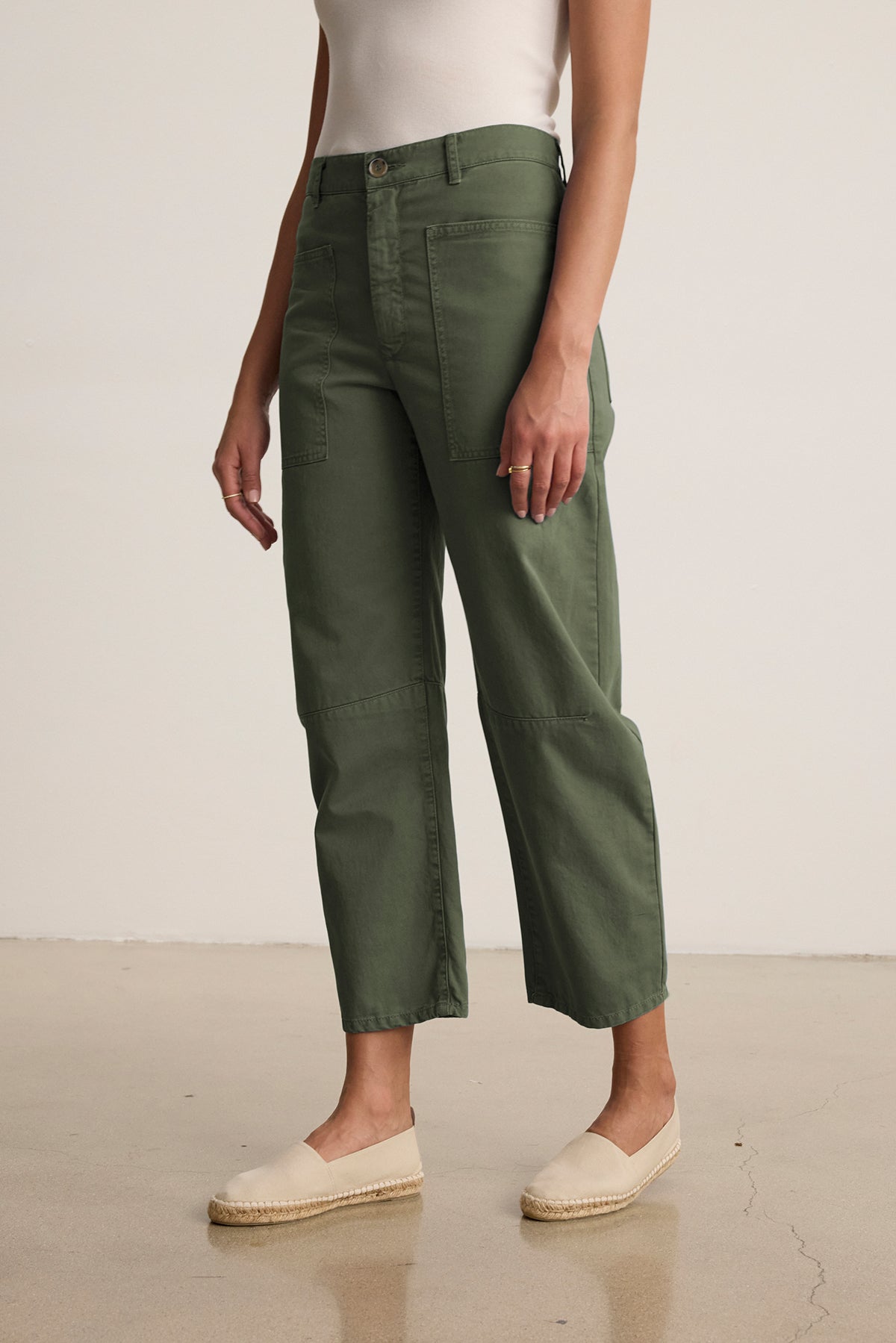 BRYLIE SANDED TWILL UTILITY PANT