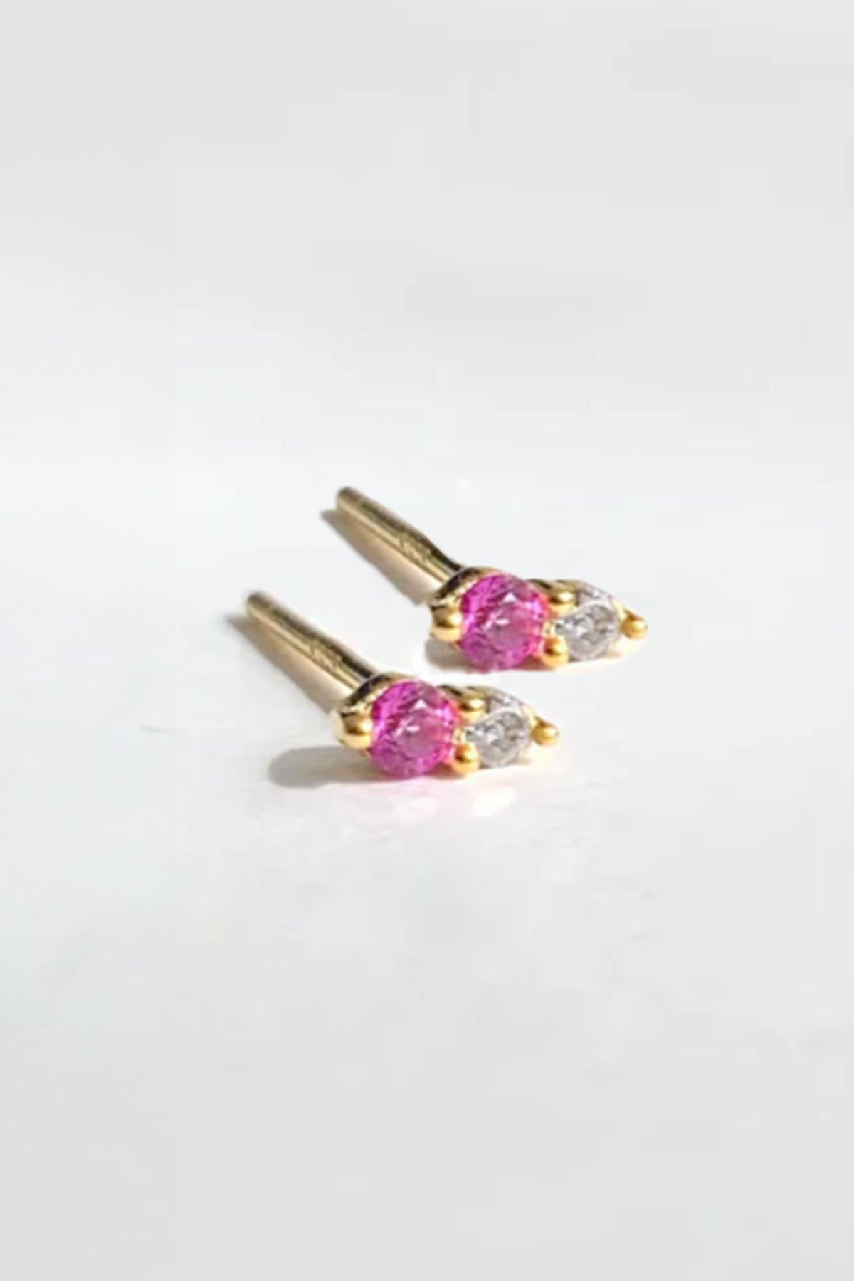 TWIN STUD RUBY BY PHYLLIS AND ROSIE