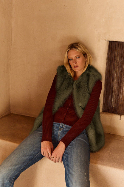 ANASTASIA FAUX FUR VEST