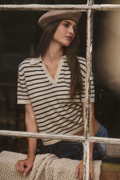 YAEL CASHMERE SWEATER POLO